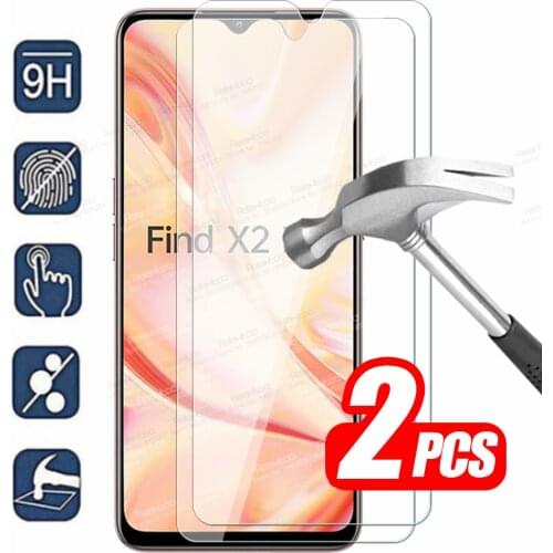 2pcs Protective Tempered Glass For Oppo Find X2 Lite Glass Orro FindX2 X2Lite X 2 Light Screen Protector Safety Armor Phone Film