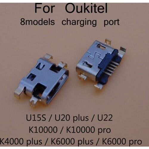 20pcs For Oukitel K4000 Plus K6000 Pro K10000 Pro U22 U20 Plus U15S Micro USB Jack Socket Charging Dock Port Connector