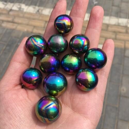 200gNatural Rainbow Crystal Ball Quartz Sphere Aura Angel Chakra Electroplated Orb Minerals Healing Massage
