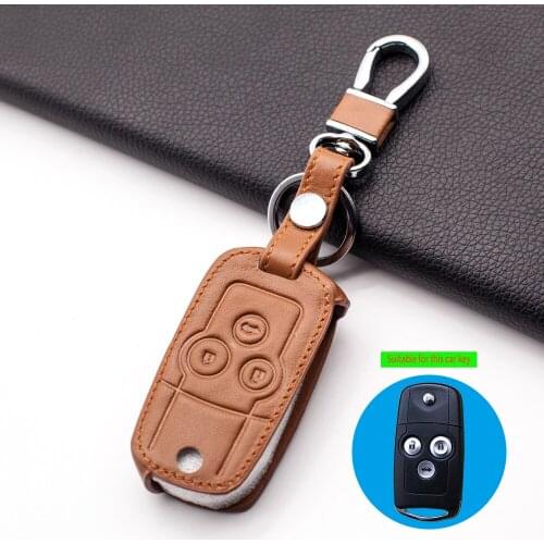 2020 New Style leather Key Case Car Key Chain For Honda Accord Acura Spirior Civic Pilot CRV 3 buttons