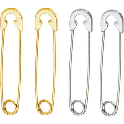 5pcs High Quality Stainless Steel Safety Pins Brooch Badge Safety Pin Craft Sewing DIY Jewelry Making Findings For Men Women