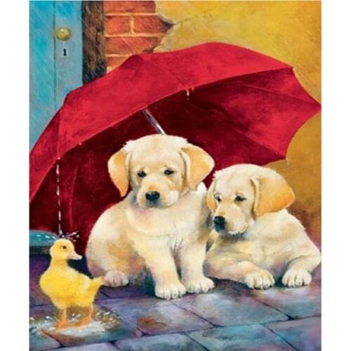 Dogs diamond painting labrador animals rhinestone embroidery landscape mosaic sticker decor diamond dots poster wall paper diy