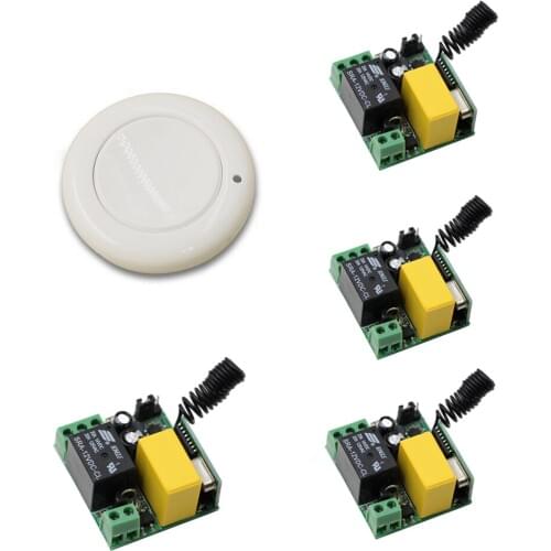 Smart Home AC 220V Wireless Remote Switch Remote Control ON/OFF 1CH 1CH Relay Module Transmitter Learning Code