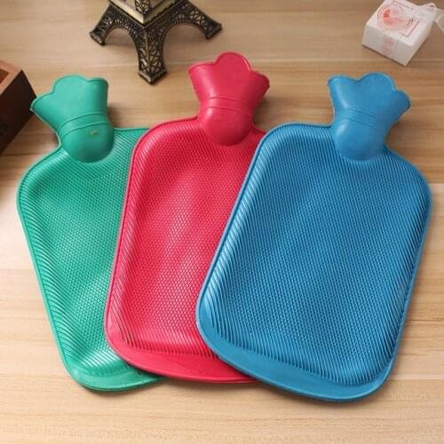 Hot Water Bottle 1000ML Rubber High Density Winter Hand Warmer Portable Thick Hot Water Bottle Girls Pocket Feet Hot Water Bag