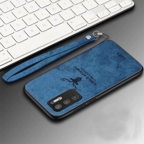 For Xiaomi Redmi Note 10 Pro Max Case Soft TPU edge+Hard fabric Deer Cat Protective Back Cover Case for xiaomi redmi note 10 10S