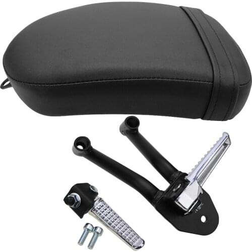 For Honda Rebel CMX 300 500 CMX300 CMX500 2017-2018 Motorcycle Passenger Rear Seat Cushion + Foot Pegs Rest Footrests Pedal Kit