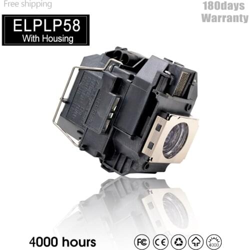 ELPLP58 V13H010L58 For Epson Projector Lamp EB-X10 EB-X7 EB-X72 EB-X8 EB-X8e EB-X9 EB-X92 EH-DM3 EH-TW450 EB-S92 EB-W10 / EB-W9