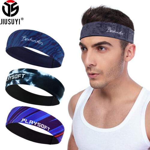Cycling Headband Sport Sweatband Non-slip Breathable Yoga Tennis Running Fitness Hairscarf Summer Sweat Wicking Hair Accessories