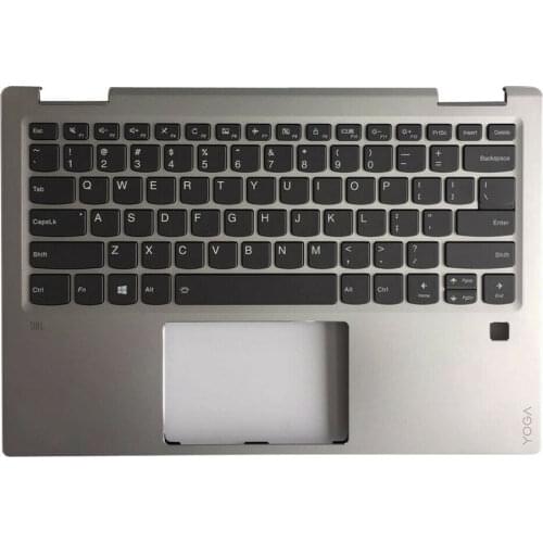 JIANGLUN New for Lenovo Yoga 720-13IKB Palmrest Case w/ Backlit Keyboard 5CB0N67975 Silver
