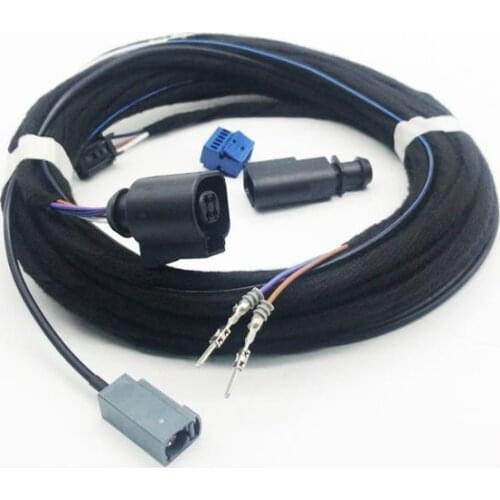 CHESHUNZAI For V W Emblem Flip Rear View Reversing Camera RVC Connect wiring harness For V W Golf 7 Passat B8