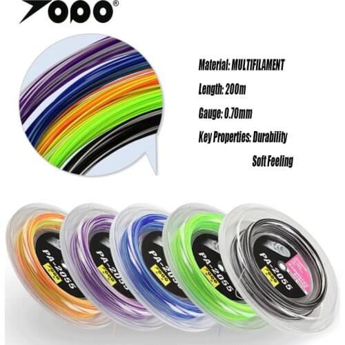 Free shipping(1 reel/lot)PA-2055 200m colourful Badminton String Reel 200M