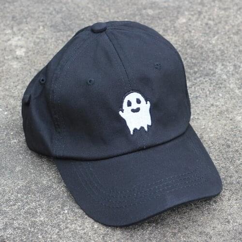 2019 New ghost pattern embroidery Cap cartoon pictures snapback caps Man Women Hip Hop hat 100%Cotton adjustable Dad hats