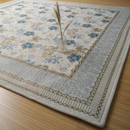 Blue Flower Carpets For Living Room European Pastoral Rug Home Bedroom Carpet Sofa Coffee Table Floor Mat Cloakroom Area Rug