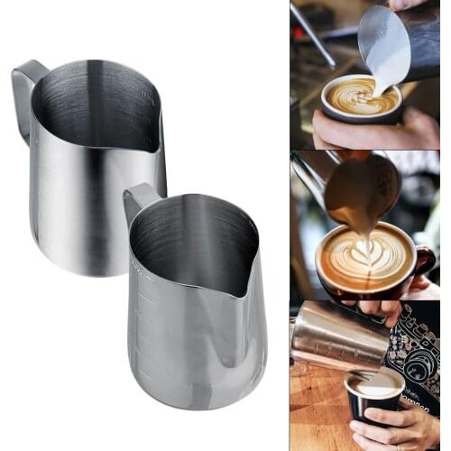 Espresso Coffee Milk Frothing Pitcher Stainless Steel Creamer Cappuccino Latte Art Maker Pitcher Cup 350ml/600ML