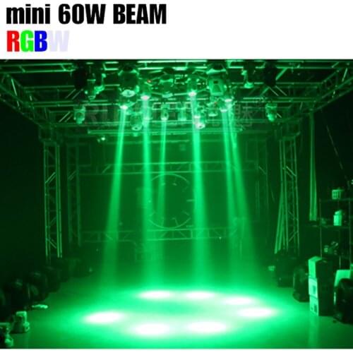 2pcs 60W led mini wash beam stage effect light for DJ disco DMX moving head light