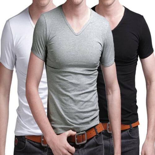 Fashion Men T Shirt Gym Muscle Bodybuilding Cotton Sport Fit Fitness Casual T-shirt Tees