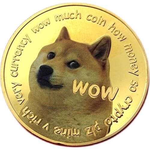 American Real Dog Coin Painted Gold Plated Commemorative Coin Decoration Coin Gold Coin Commemorative Coin