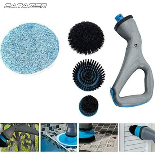 Swimming Pool Strong Rechargeable Drill Scrubber Brush Power Scrubber Brush Cleaning Cordless Scrubber Swimming Pool Accessories