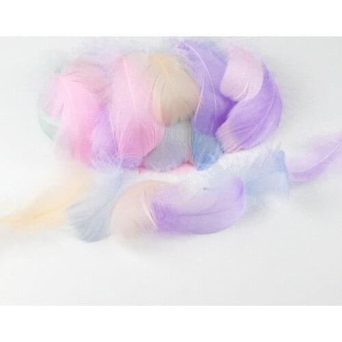 Natural Plumes 100pcs 8-10cn Turkey Marabou Feather Plume Fluffy Wedding Dress DIY Jewelry Decor Accessories Feathers