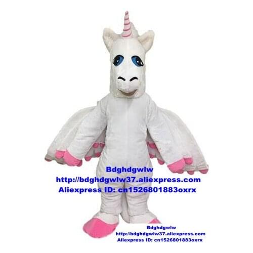 Single Angle Flying Horse DOO JOYUNICORN UNIMON Ainkhuern Unicorn Mascot Costume Character Nursery School Family Gifts zx292