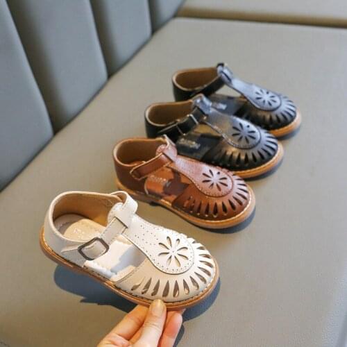 2-12 Year Old Fashion Teenage Girls Shoes Cut-Outs Sandals For Little Girl Sports Summer 2021 Dress Children Princess Beach Shoe