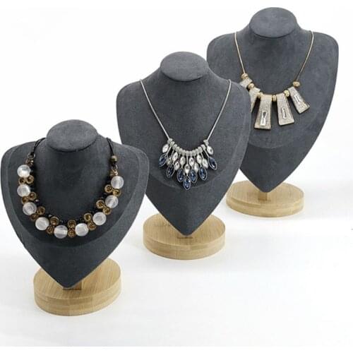 Portrait Necklace Display Stand Mannequin Bust Holder Window Decorate Jewelry Display Shelf