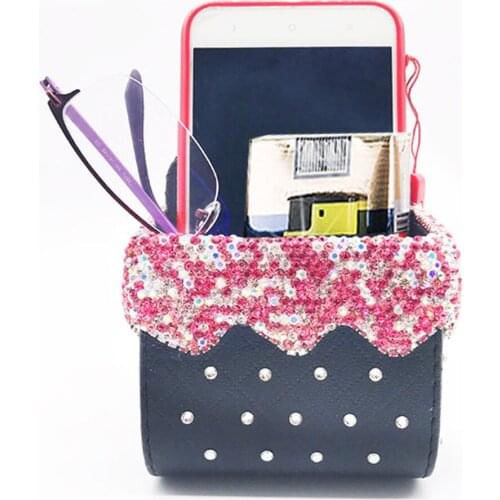 Car Auto Outlet Air Vent Seat Back Hanging Organizer Phone Holder Pouch Coin Bag Auto Inner Accessories Car Storage