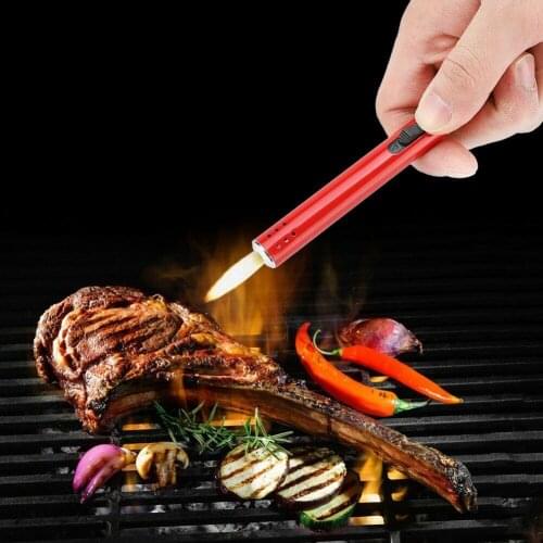 1 Pcs portable lighter high temperature resistant metal lighter outdoor barbecue charcoal gas stove kitchen igniter without gas