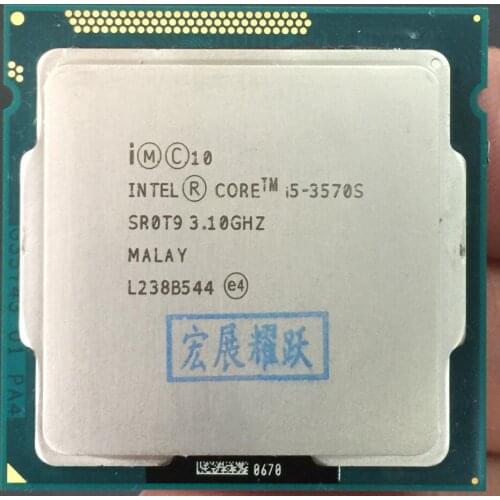 Intel Core i5-3570S I5 3570S Processor PC Computer Desktop CPU (6M Cache, 3.1GHz) LGA1155 Desktop CPU Quad-Core CPU