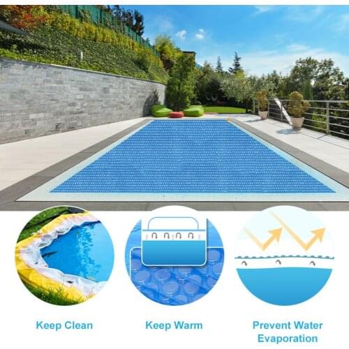 Rectangular Pool Cover Solar Tarpaulin Swimming Pool Protection Cover Heat Insulation Film For Outdoor Indoor Pool Accessories