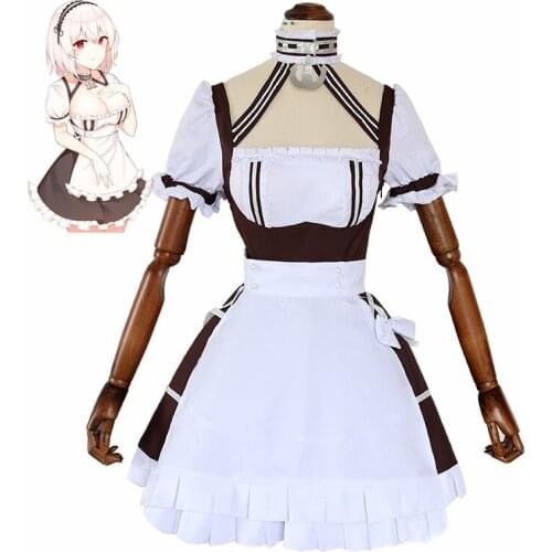Sirius Azur Lane Cosplay Costume HMS Sirius Maid Dress Cosplay Costume Apron Dress Halloween Costumes for Women Fancy Party Suit