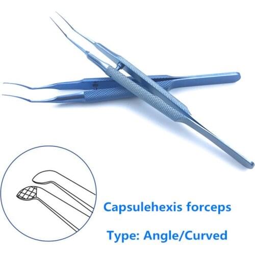Titanium Surgical instruments Titanium Ultrata Style Capsulorhexis Forcep 105mm