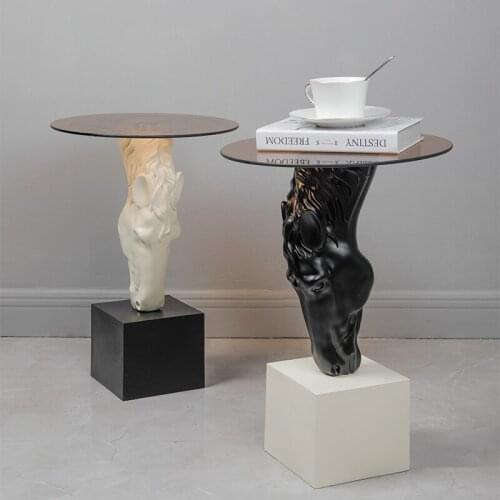 Creative Horse Head Statue Ornaments Living Room Sofa Side Corner Tea Shelf Small Side Table Tray Soft Decor Housewarming Gifts