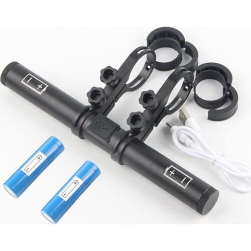 20cm Bike Handlebar Extender Bracket Rechargeable Aluminium Bike Headlight Mount Bar Bicycle Usb Charging Lamp Flashlight Holder