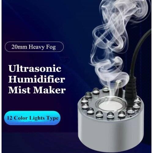 New Ultrasonic Humidifier Mist Maker Fogger 20cm Ceramic Disc Water Fountain Pond Atomizer Air Humidifier Mist Maker