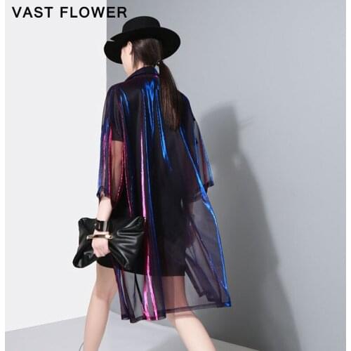VAST FLOWER Womens Long Shirts