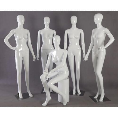 High Grade Bright White Full-body Model Underwear Clothing Store Mannequin Display Hot Sale