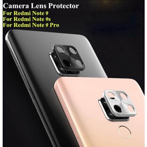 For Xiaomi Redmi Note 9 Pro Camera Protector Metal Ring for Xiaomi Redmi Note 9S 9 S Note 9 Pro Camera Protection Case Cover