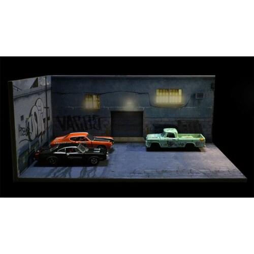 1/64 1/43 American street parking lot/warehouse parking space Model car scene decoration
