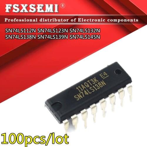 10pcs SN74LS145N 74LS145N 74LS145 DIP-16 BCD-TO-DECIMAL DECODERS/DRIVERS IC