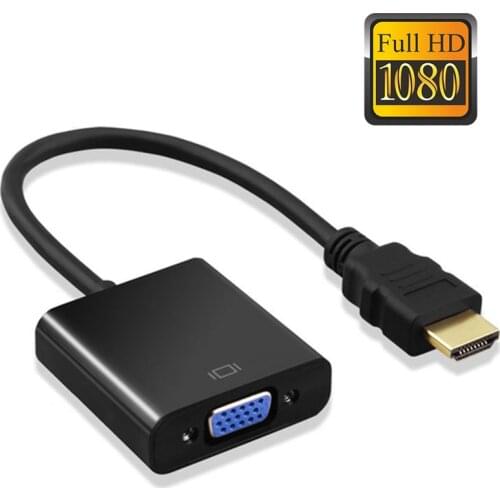 1080P HDMI-Compatible To VGA Adapter Digital To Analog Converter Cable For PS4 Laptop Xbox PC TV Box Projector Displayer HDTV