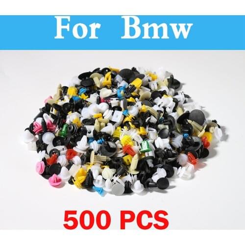 500pcs Mixed Car Styling Door Panel Clips Retainer Fastener Rivet Universal For Bmw F10 F20 Gt E46 E36 F30 X1 X3 X5 X6 E90 E60