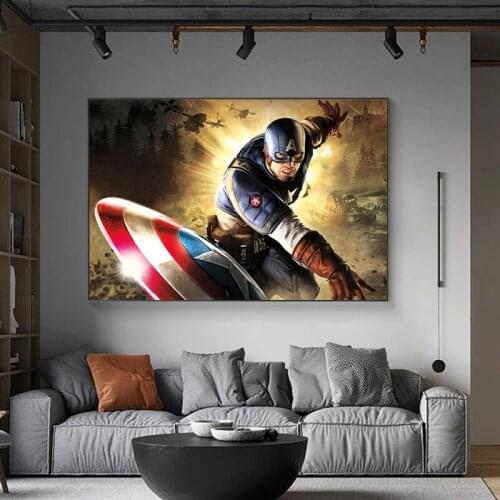 Marvel 5D Diy Diamond Painting Disney Captain America Cross Stitch Kits Mosaic Diamond Embroidery Full Drill Home Decor