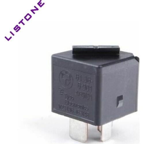 61366901469 for BM-W E39 E46 E53 E60 E61 Relay Make Contact Black