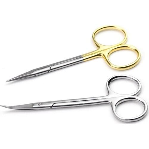 9.5CM Ordinary cheap medical surgical eye scissors beauty scissors cut tissue scissors