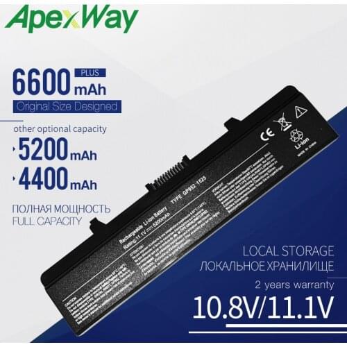 1.1V Laptop Battery For Dell Inspiron 1545 1525 1526 1546 Vostro 500 0GW240 0GW241 0GW252 HP287 HP297 XR682 XR694 XR693 XR697