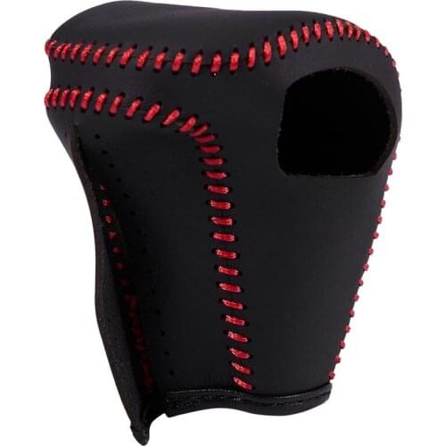 Car Gear Shift Cover,Leather Shift Lever Cover Fit for Honda 2015 2016 CRV,Pack of 1 Piece Black Leather Cover Gear Shifter Knob