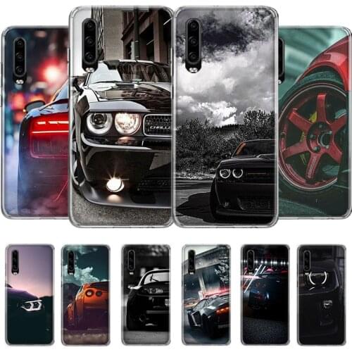 Cool car at night Phone Case For Huawei Honor Y 5 6 7 8 9 10 20 LITE A X S Pro NO/Finger Cover Coque soft Silicone TPU