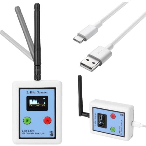 Digital 2.4G Scanner Spectrum Analyzer nRF24L01+ Module OLED Display Screen Power Display Function Model WIFI Signal Detection