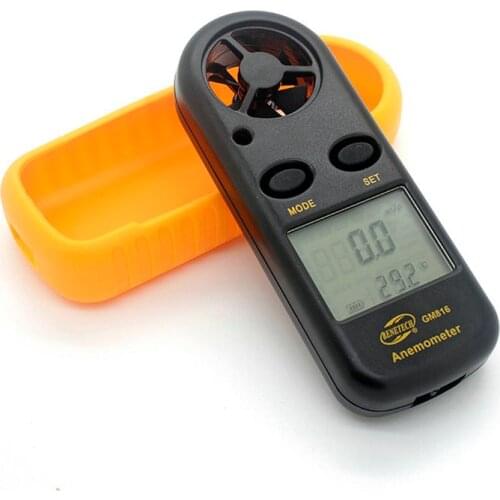 GM816 mini digital anemometer wind speed sensor wind temperature tester sensor